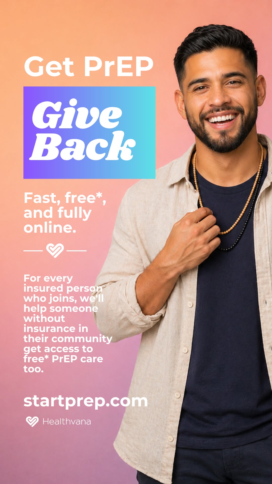 Creative from HV_GetPrEP_GiveBack_Free_DCO_2026 - Wide Targeting - Double